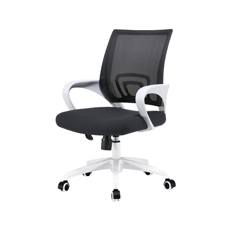 Contemporary Swivel Office Chair Microfiber Desk Mid Back Chair