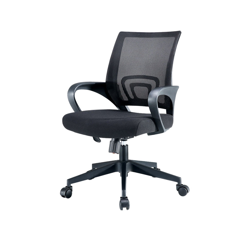 Contemporary Swivel Office Chair Microfiber Desk Mid Back Chair