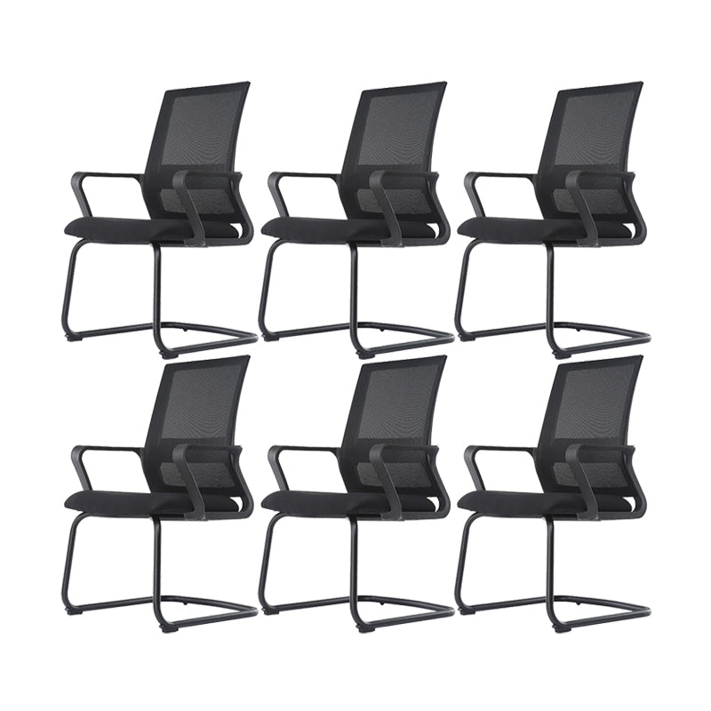 Modern Breathable AirGrid Arm Chair Microfiber Desk Mid Back Chair