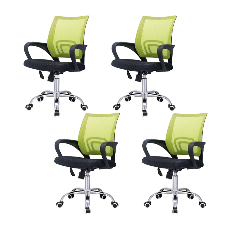 Modern Breathable AirGrid Swivel Chair Microfiber Desk Mid Back Chair