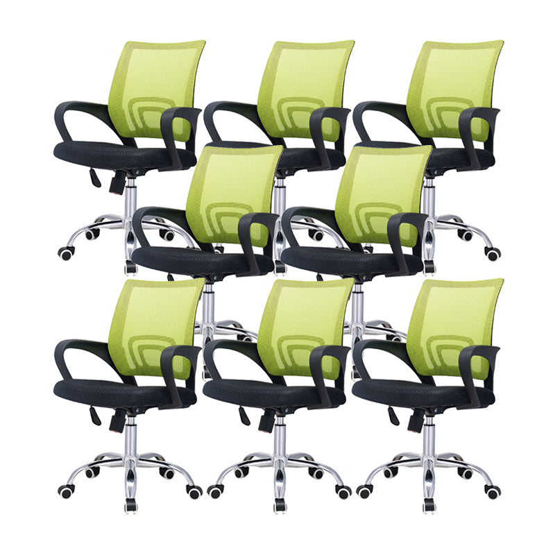 Modern Breathable AirGrid Swivel Chair Microfiber Desk Mid Back Chair