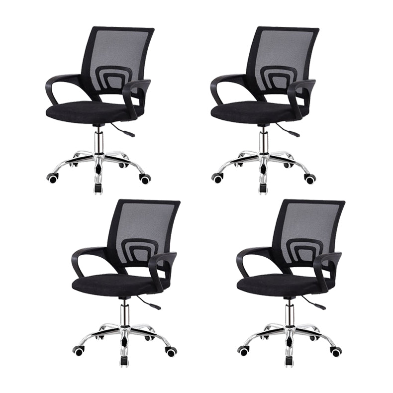 Modern Breathable AirGrid Swivel Chair Microfiber Desk Mid Back Chair