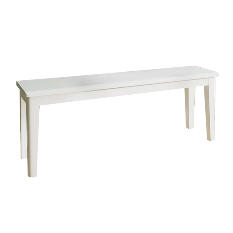 13.8" Wide Contemporary Seating Bench Solid Wood Rubberwood Bench