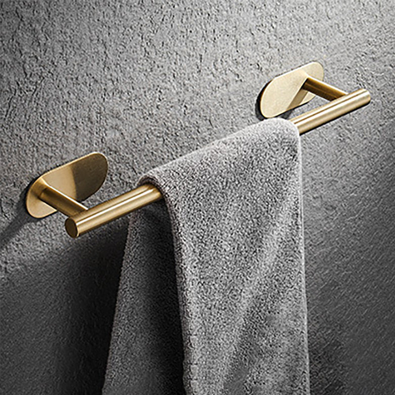 Modern Simple Metal Bathroom Accessory as Individual or as a Set in Gold