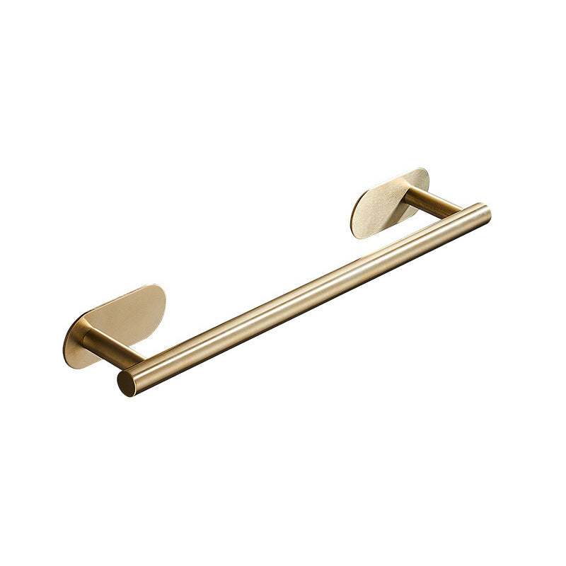 Modern Simple Metal Bathroom Accessory as Individual or as a Set in Gold