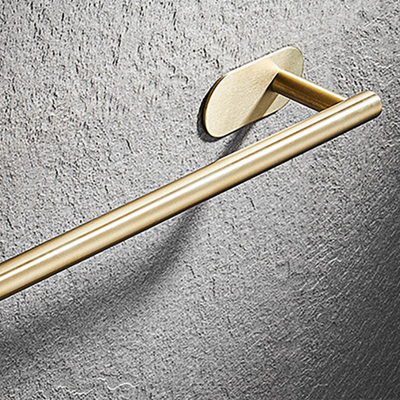 Modern Simple Metal Bathroom Accessory as Individual or as a Set in Gold