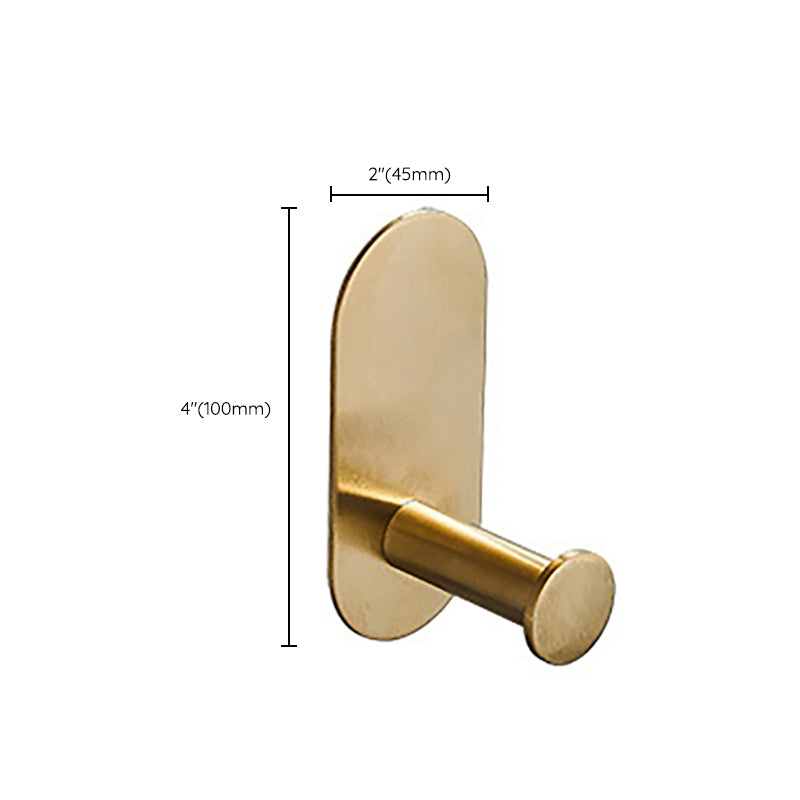 Modern Simple Metal Bathroom Accessory as Individual or as a Set in Gold