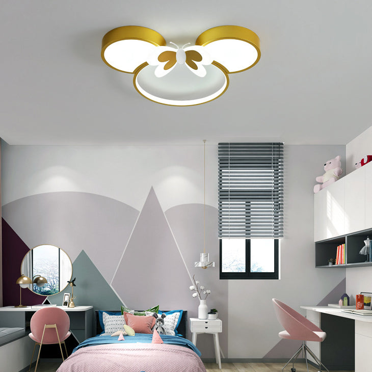 Nordic LED Ceiling Lamp Colorful Flush Mount Light Fixture for Kids' Room