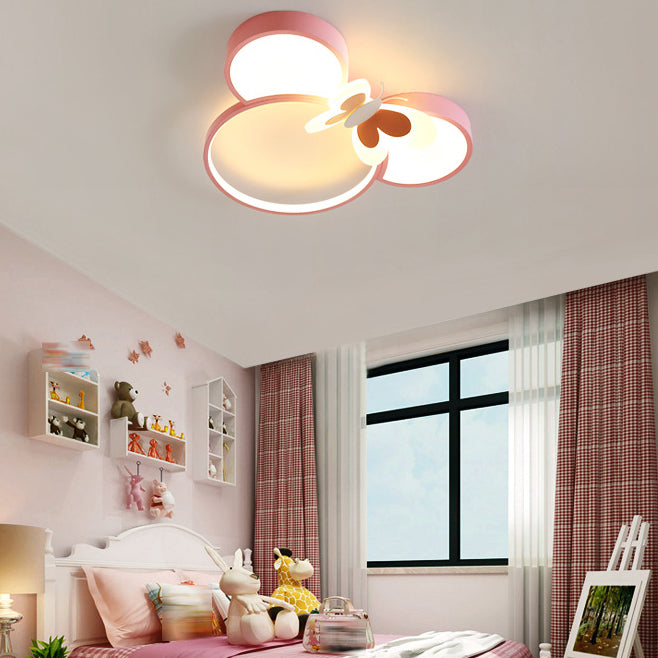 Nordic LED Ceiling Lamp Colorful Flush Mount Light Fixture for Kids' Room