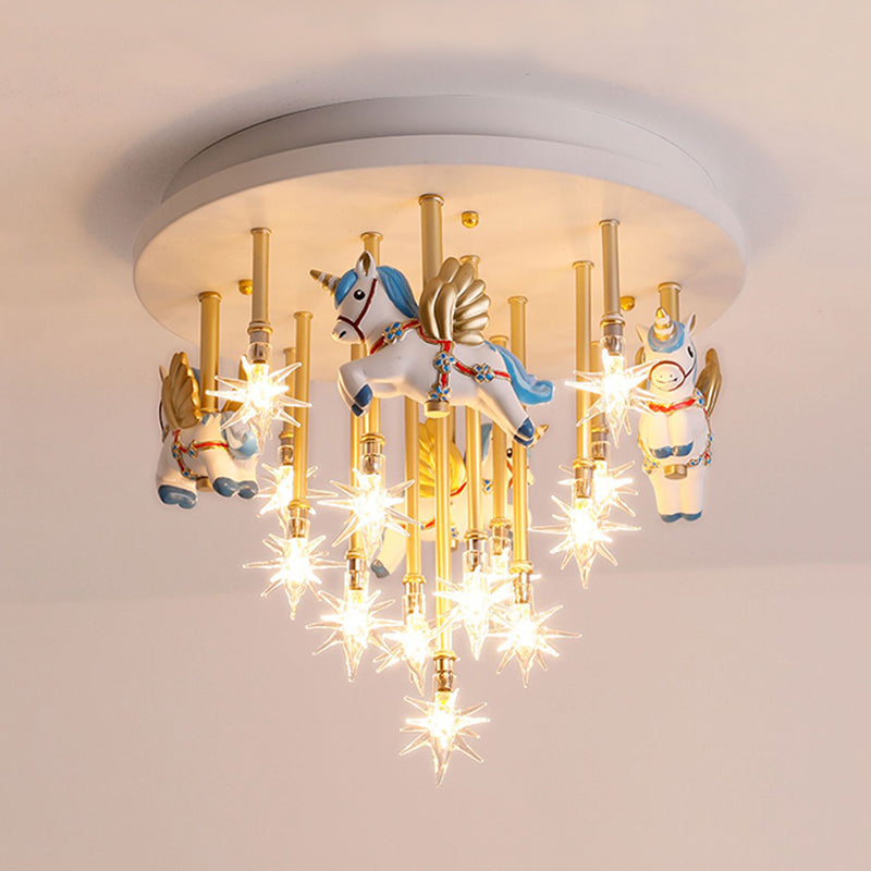 Nordic Ceiling Lamp Lovely Flush Mount Light Fixture for Kids' Room