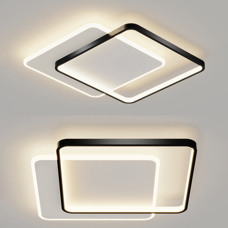 Metal Geometric Flush Ceiling Light Contemporary Flush Mount