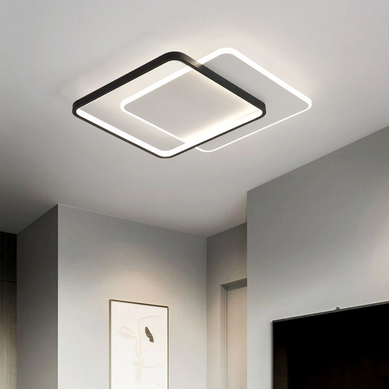 Metal Geometric Flush Ceiling Light Contemporary Flush Mount