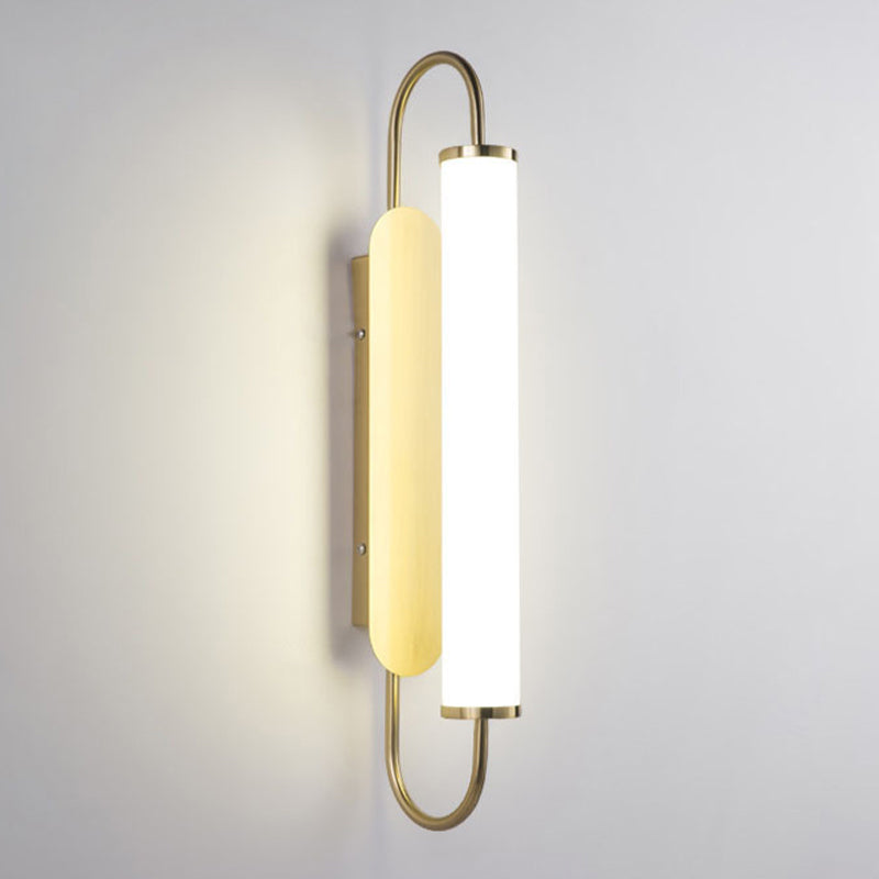 Contemporary LED Mirror Lamp Gold Vanity Light Fixtures for Bathroom