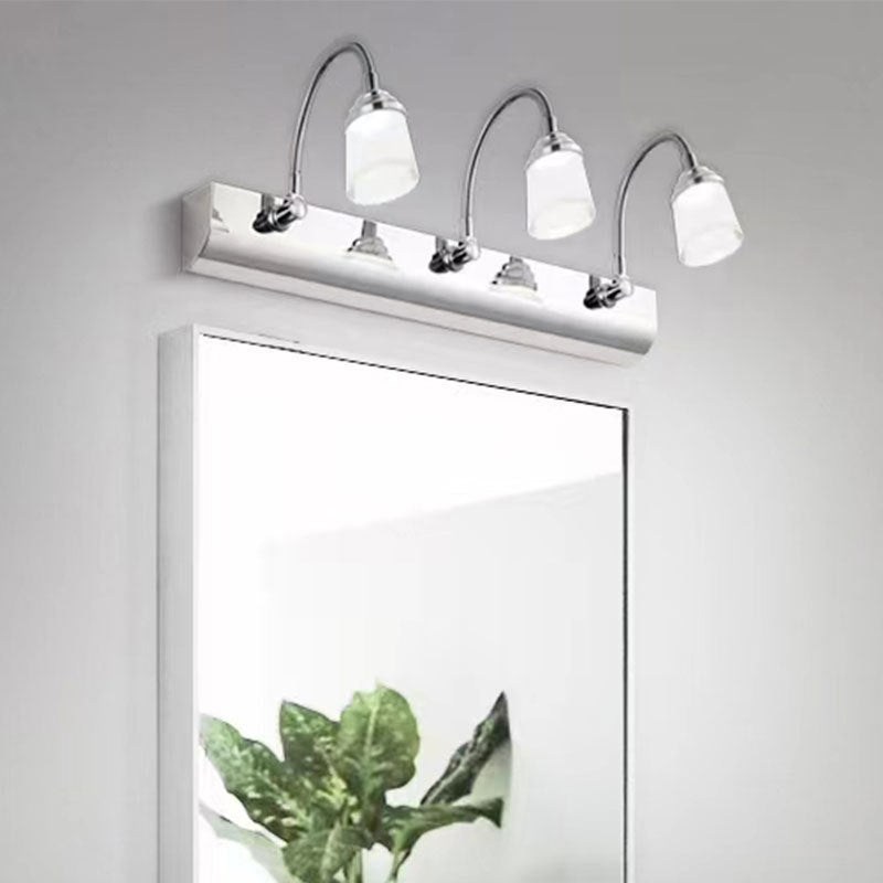 LED Mirror Front Light Multi Lights Vanity Light with Acrylic Shade for Bathroom