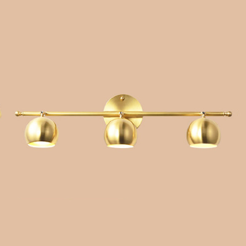 Multi Lights Mirror Front Light Gold Vanity Light with Metal Shade for Bathroom