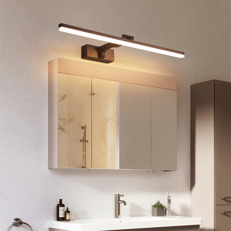 Modern LED Mirror Front Light Simple Vanity Light with Acrylic Shade for Bathroom