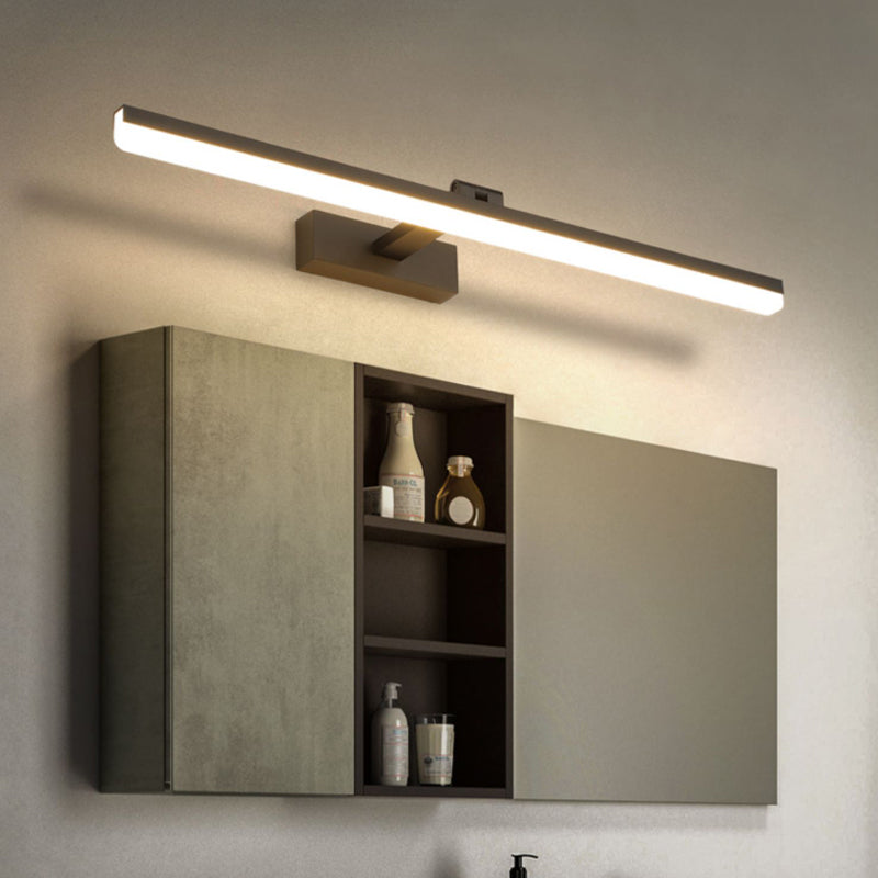 Modern LED Mirror Front Light Simple Vanity Light with Acrylic Shade for Bathroom