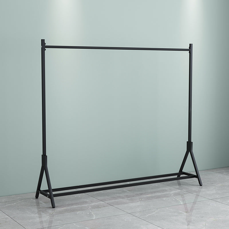 Modern Free Standing Solid Color Metal Coat Rack with Storage Shelving