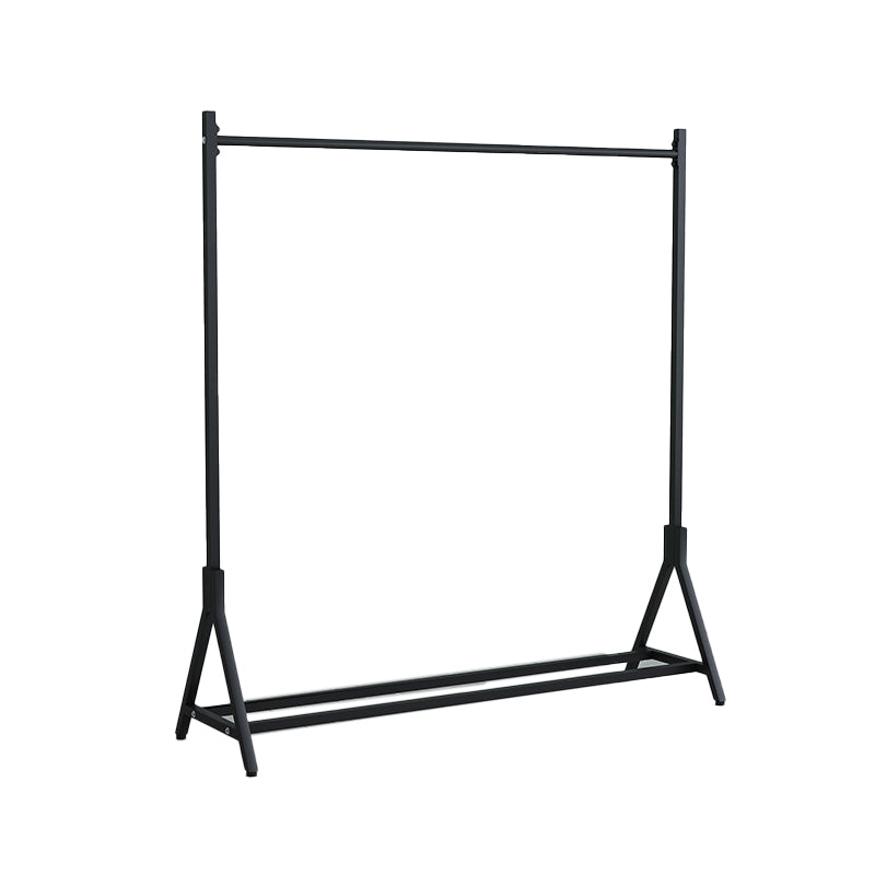 Modern Free Standing Solid Color Metal Coat Rack with Storage Shelving