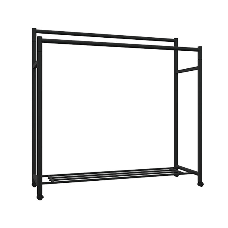 Contemporary Entryway Kit Metal Hanging Rails and Storage Shelving Coat Rack