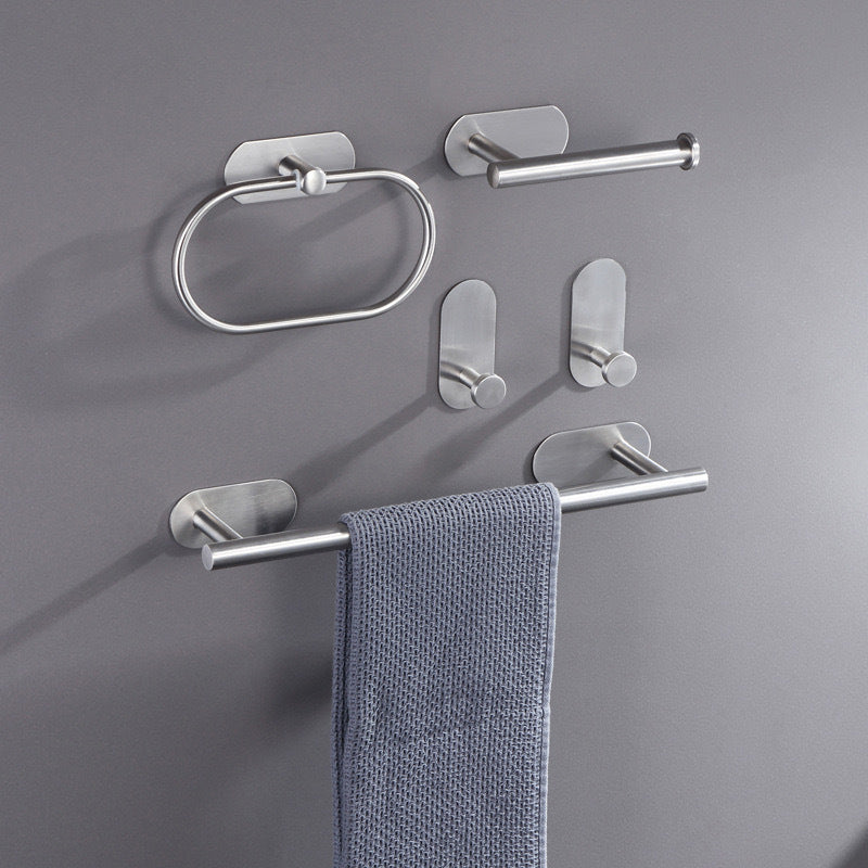 Metal Bathroom Set 4-piece Modern Style Bathroom Hardware Set