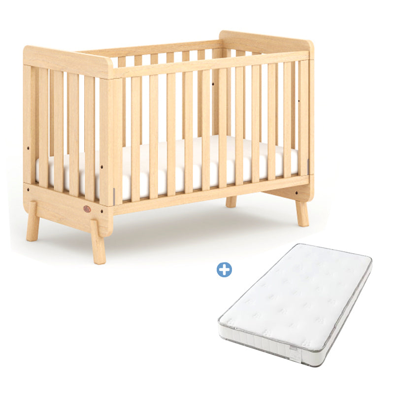 Nordic Style Bedroom Crib Solid Wood 3-In-1 Convertible Crib