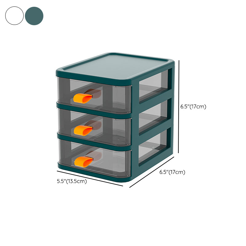 Drawers Filing Cabinet Simple Transparent Plastic Vertical Filing Cabinet