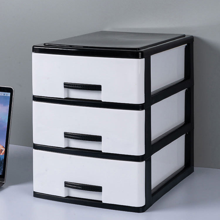 Modern Vertical Filing Cabinet Plastic Drawers File Cabinet for Home or Office