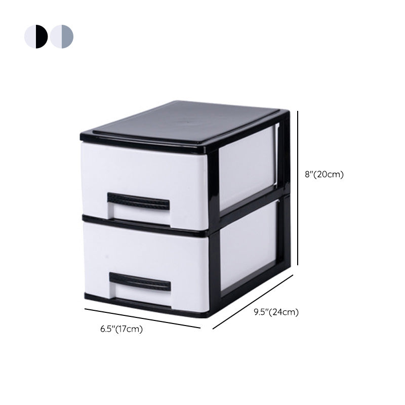 Modern Vertical Filing Cabinet Plastic Drawers File Cabinet for Home or Office