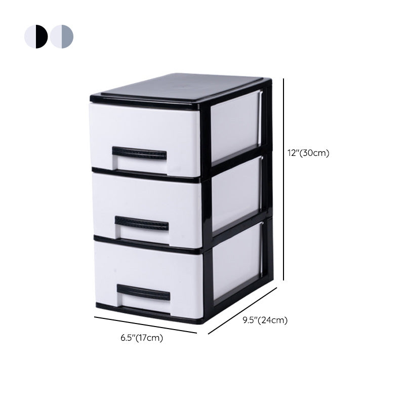 Modern Vertical Filing Cabinet Plastic Drawers File Cabinet for Home or Office