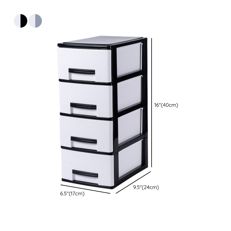 Modern Vertical Filing Cabinet Plastic Drawers File Cabinet for Home or Office