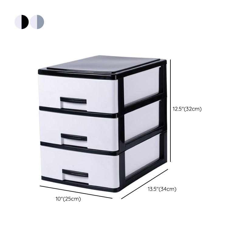 Modern Vertical Filing Cabinet Plastic Drawers File Cabinet for Home or Office