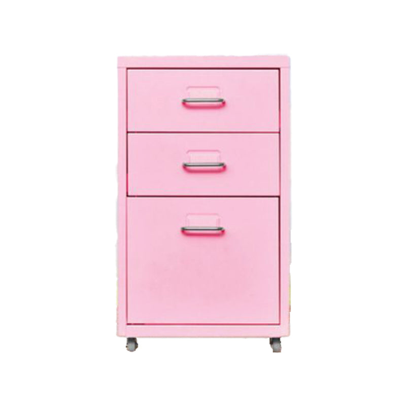 Traditional Cabinet Metal Vertical File with Drawers and Pedestal Cabinet