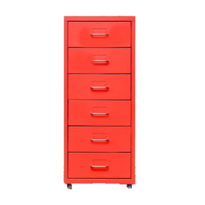 Traditional Cabinet Metal Vertical File with Drawers and Pedestal Cabinet