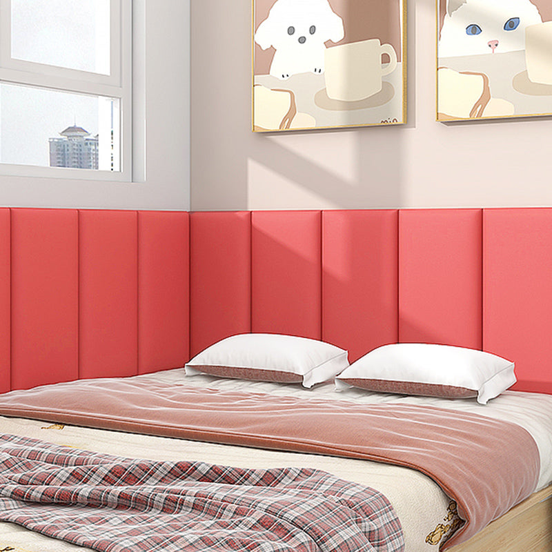 Upholstered Wall Panel Whole Colored PU Leather Waterproof Children's Room Wall Panel