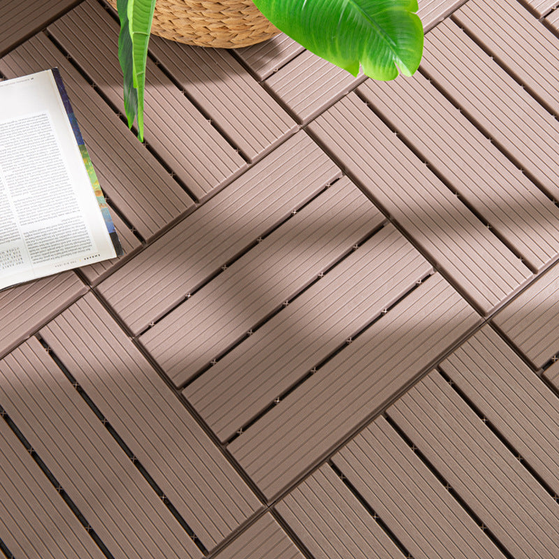 Outdoors Waterproof Laminate Flooring Dark Slip Resistant Laminate