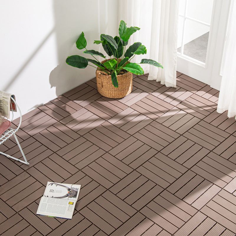 Outdoors Waterproof Laminate Flooring Dark Slip Resistant Laminate