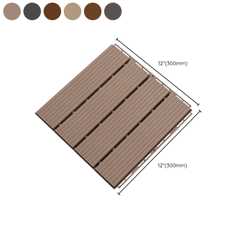 Outdoors Waterproof Laminate Flooring Dark Slip Resistant Laminate