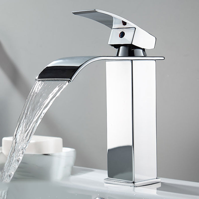 Vessel Sink Faucets One Lever Handle Modern Faucets for Bathroom