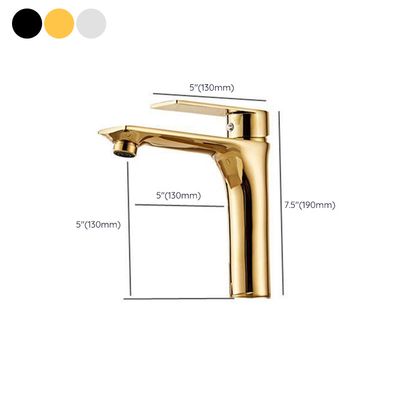 Glam Vessel Sink Faucet Brass Lever Handles with Water Hose Basin Lavatory Faucet