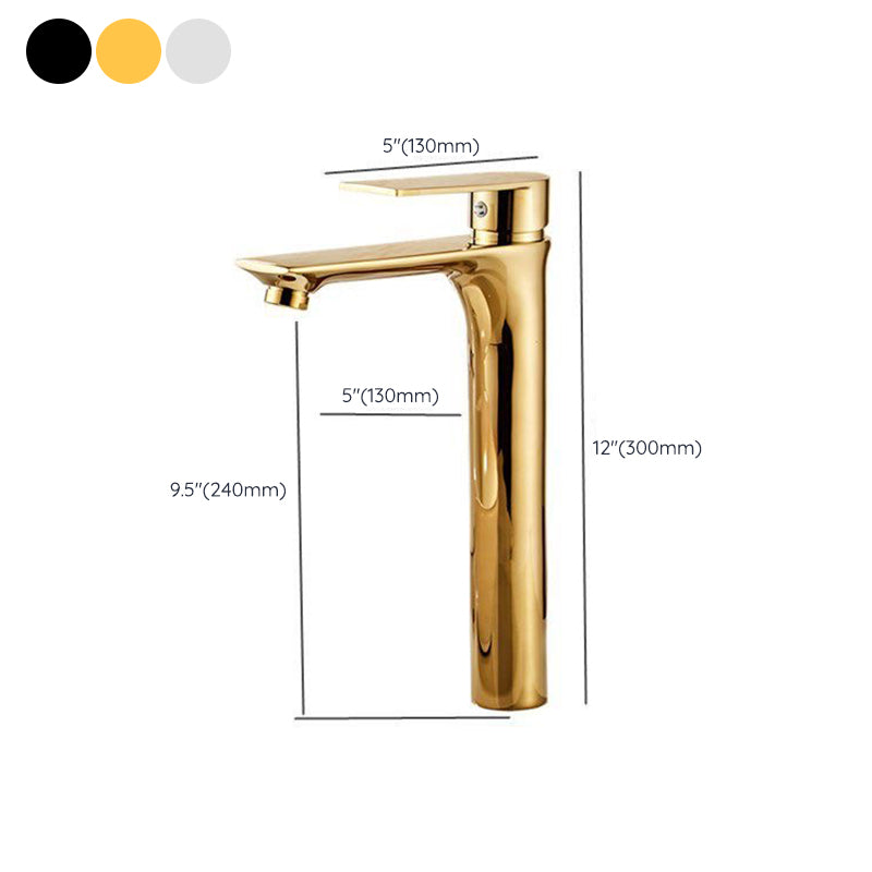 Glam Vessel Sink Faucet Brass Lever Handles with Water Hose Basin Lavatory Faucet