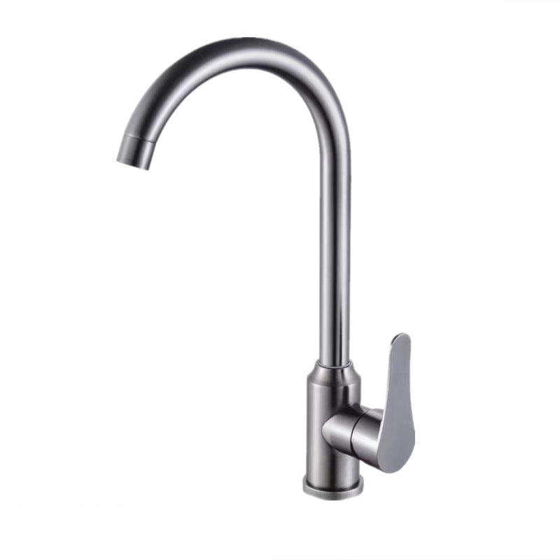 Modern Bar Faucet Stainless Steel Lever Handles with Accessories Bridge Kitchen Faucet