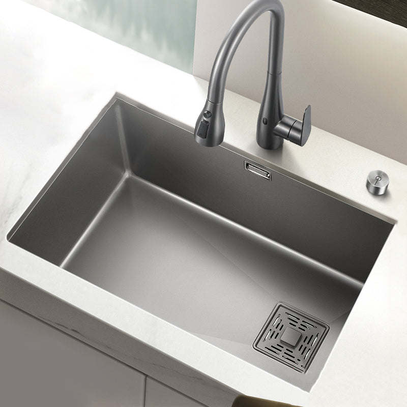 Modern Style Kitchen Sink Stainless Steel 1 Holes Kitchen Sink with Soap Dispenser