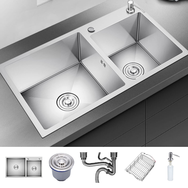 Classic Kitchen Sink Stainless Steel Kitchen Sink with Soap Dispenser