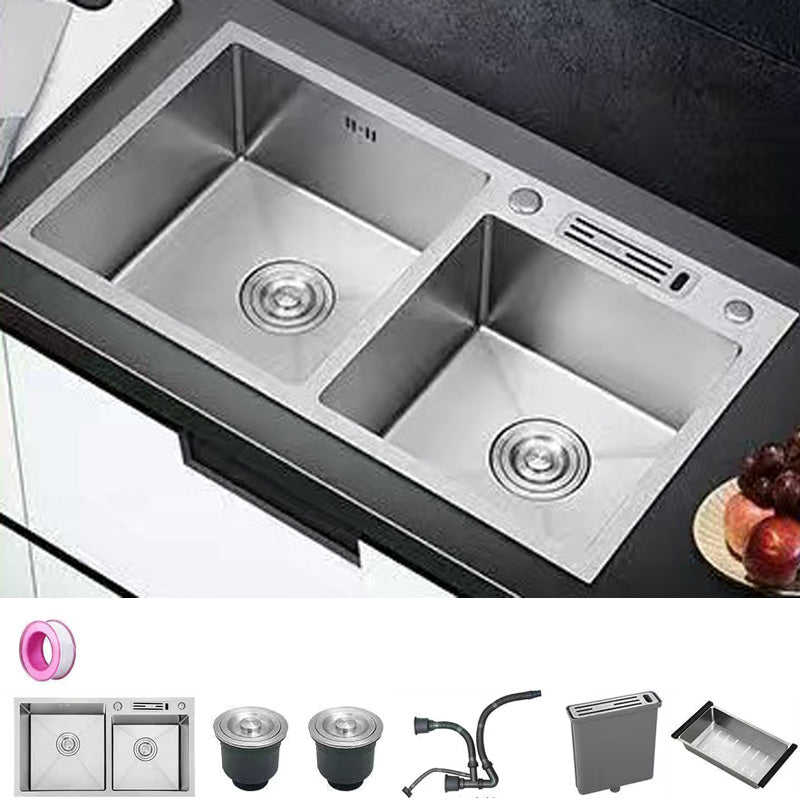 Modern Style Kitchen Sink Stainless Steel Dirt Resistant Kitchen Sink