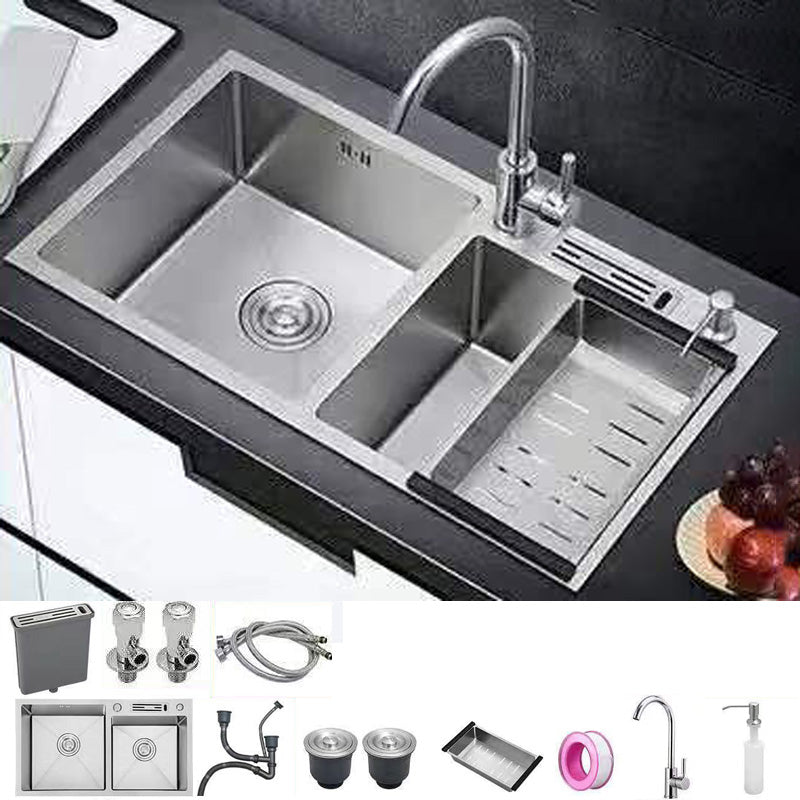 Modern Style Kitchen Sink Stainless Steel Dirt Resistant Kitchen Sink