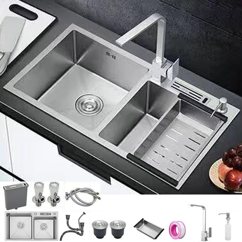 Modern Style Kitchen Sink Stainless Steel Dirt Resistant Kitchen Sink