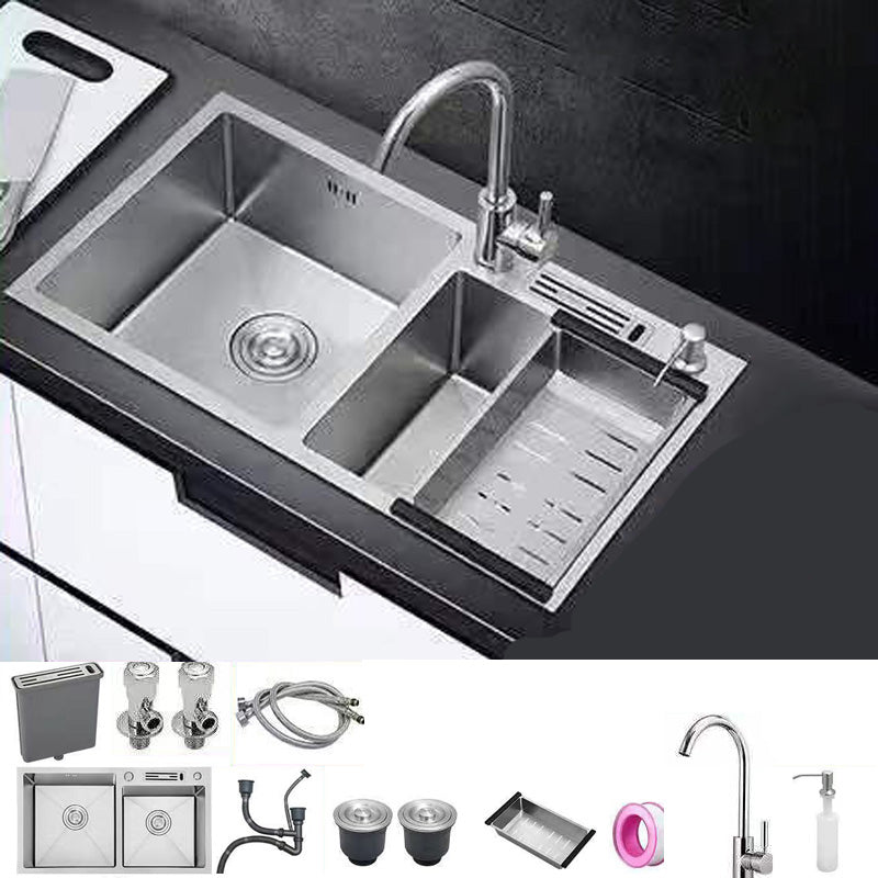 Modern Style Kitchen Sink Stainless Steel Dirt Resistant Kitchen Sink