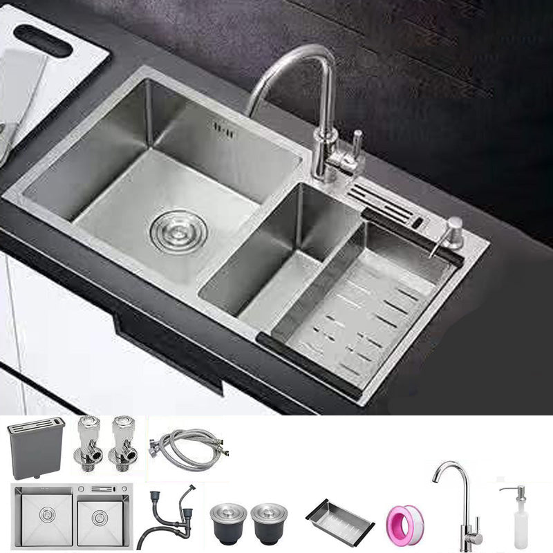 Modern Style Kitchen Sink Stainless Steel Dirt Resistant Kitchen Sink