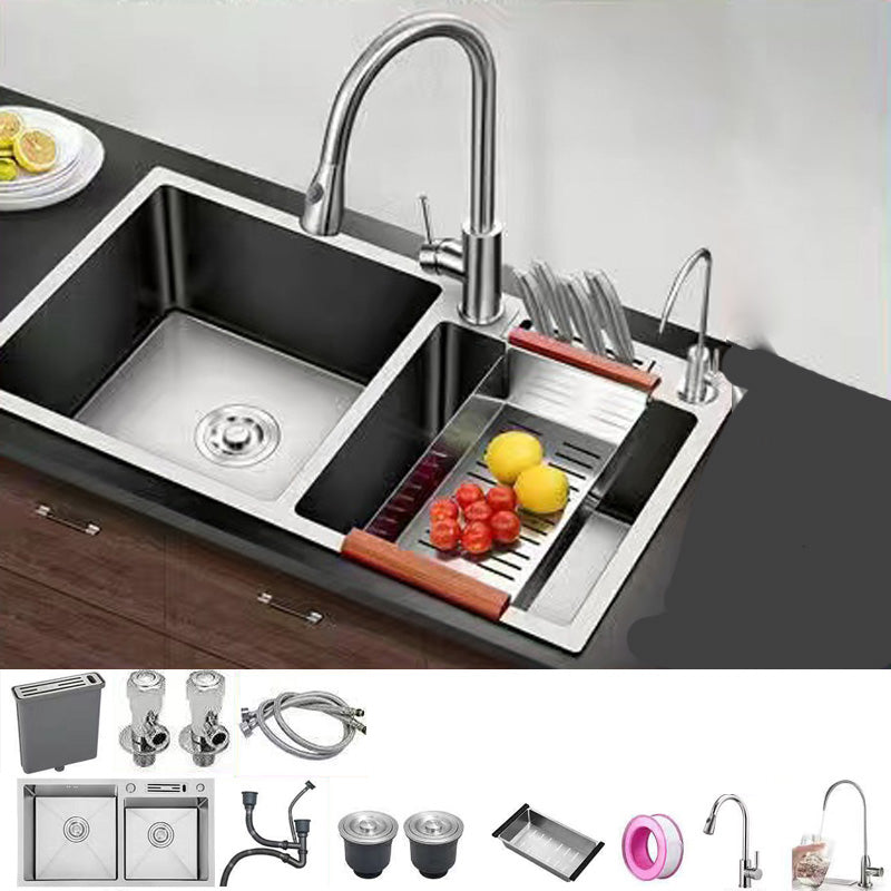 Modern Style Kitchen Sink Stainless Steel Dirt Resistant Kitchen Sink